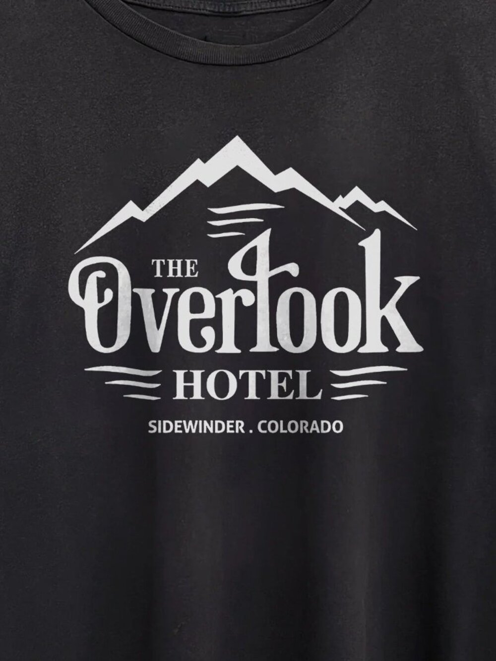 The Overlook Hotel Washed Black Tee - Picture 2 of 5